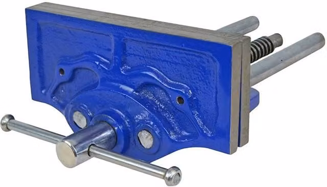 Faithfull Iron Workbench Vice in Blue and Silver