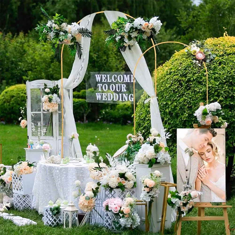 SPETLEK Gold Metal Arch Backdrop Stand – 2