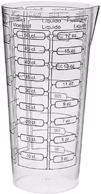 Plasticforte Transparent Plastic Microwave Jug