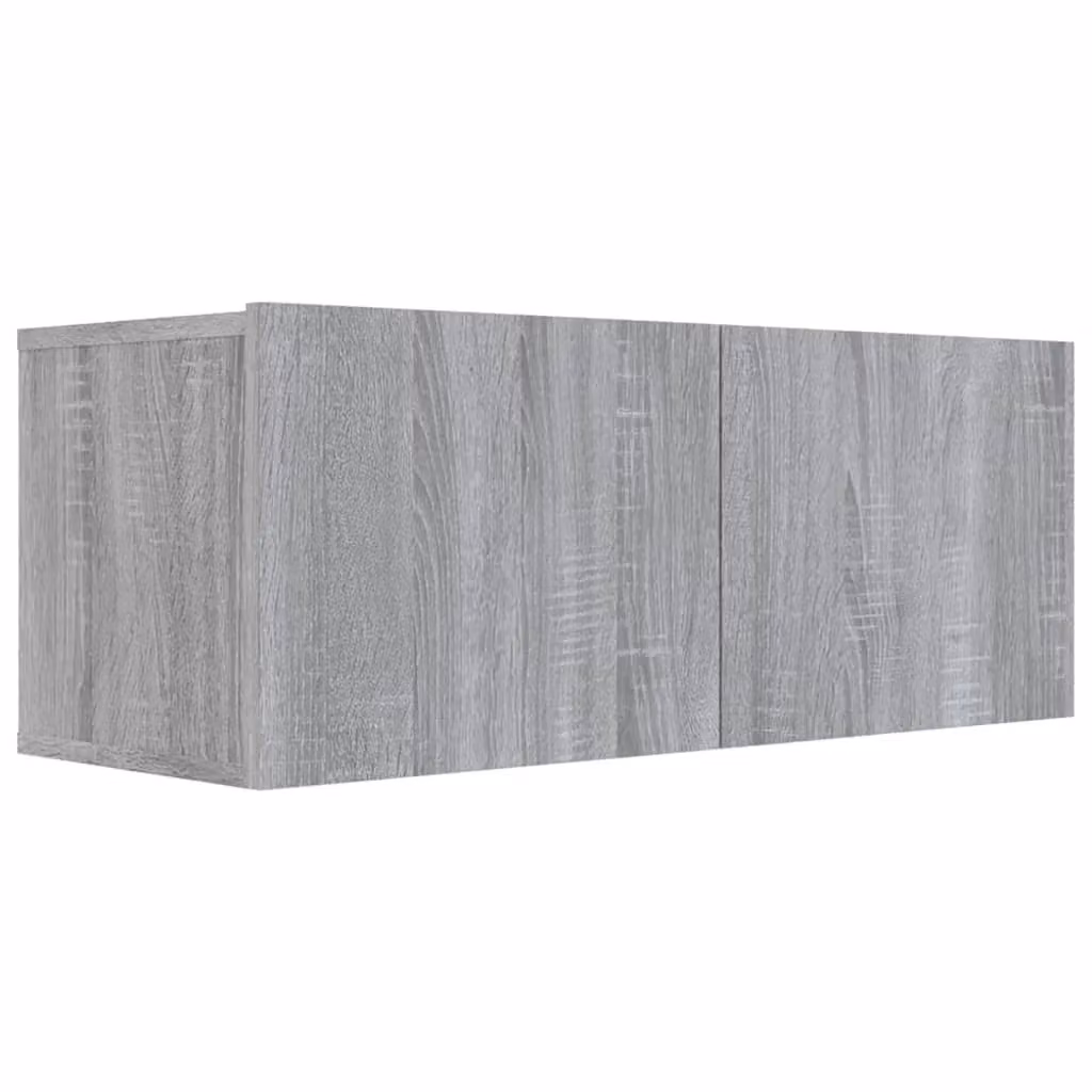 Berkfield Home Grey Sonoma TV Cabinet in Engineered Wood W/D/H: 80 x 30 x 30 cm – 2