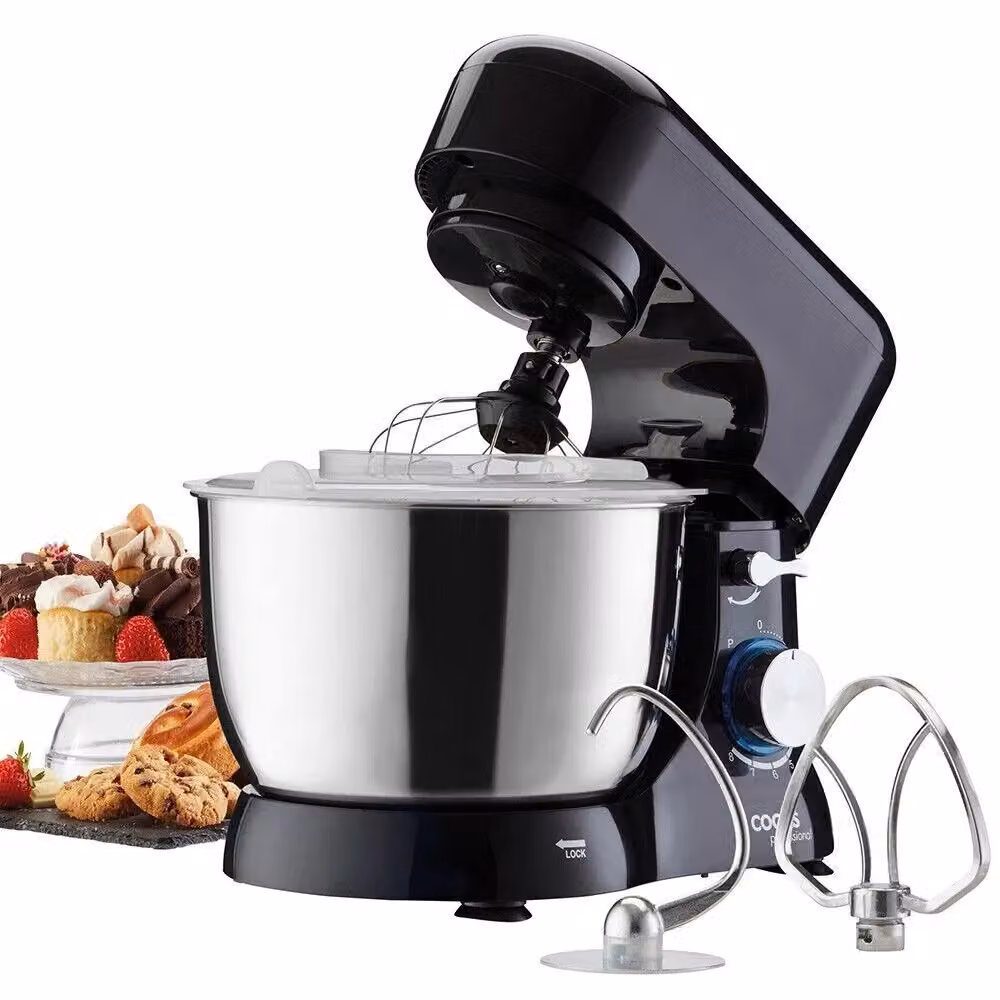 Cooks Professional Stand Mixer with 1000W Motor, 8 Speeds and 4.5L Stainless Steel Mixing Bowl in Black – 4