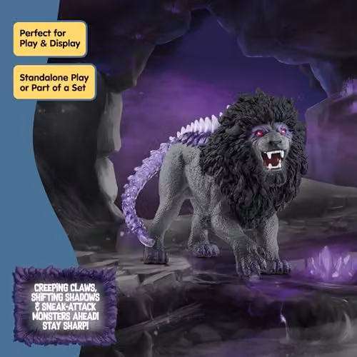 Schleich Eldrador Shadow Lion Toy Figurine – 6