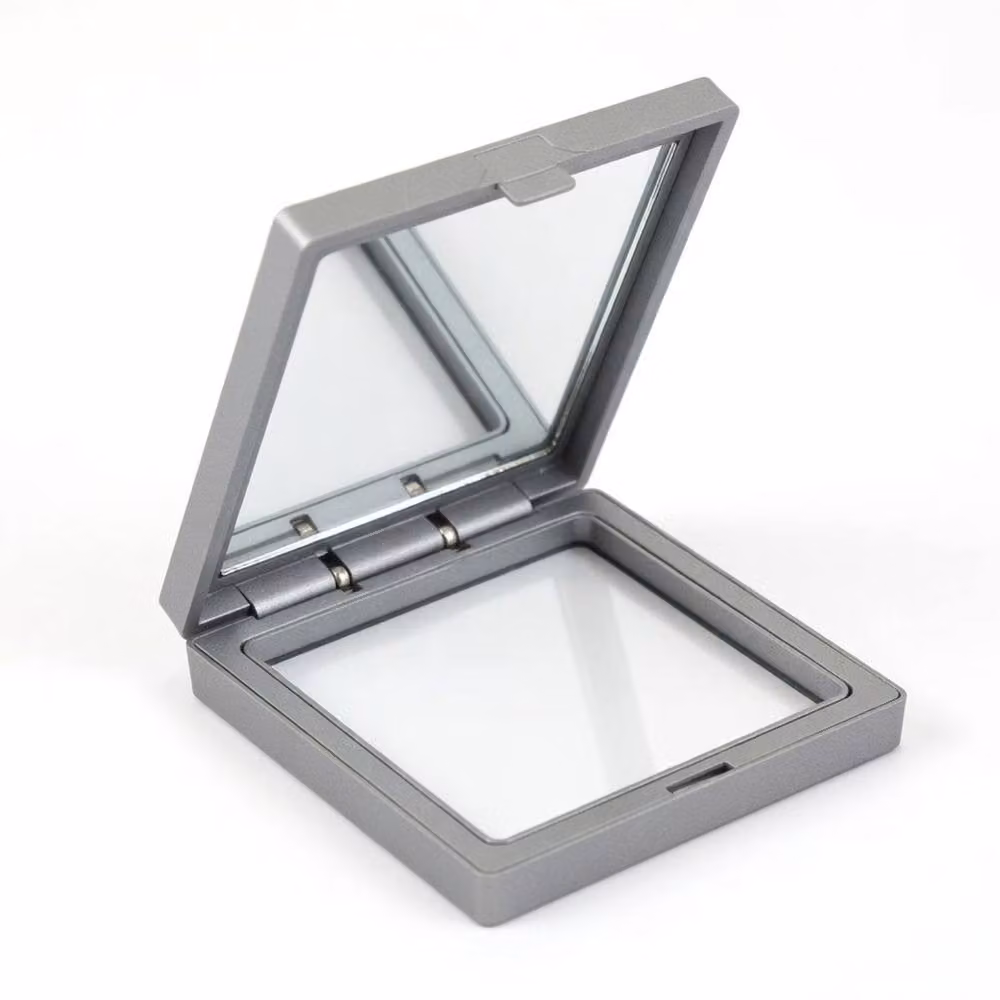 KDMD Grey 3D Floating Frame Display, Square Tabletop Single Frame, 11 x 11 cm – 2