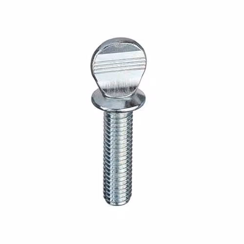 Unifix Steel Shouldered Thumbscrews, Silver, M6 x 50 mm