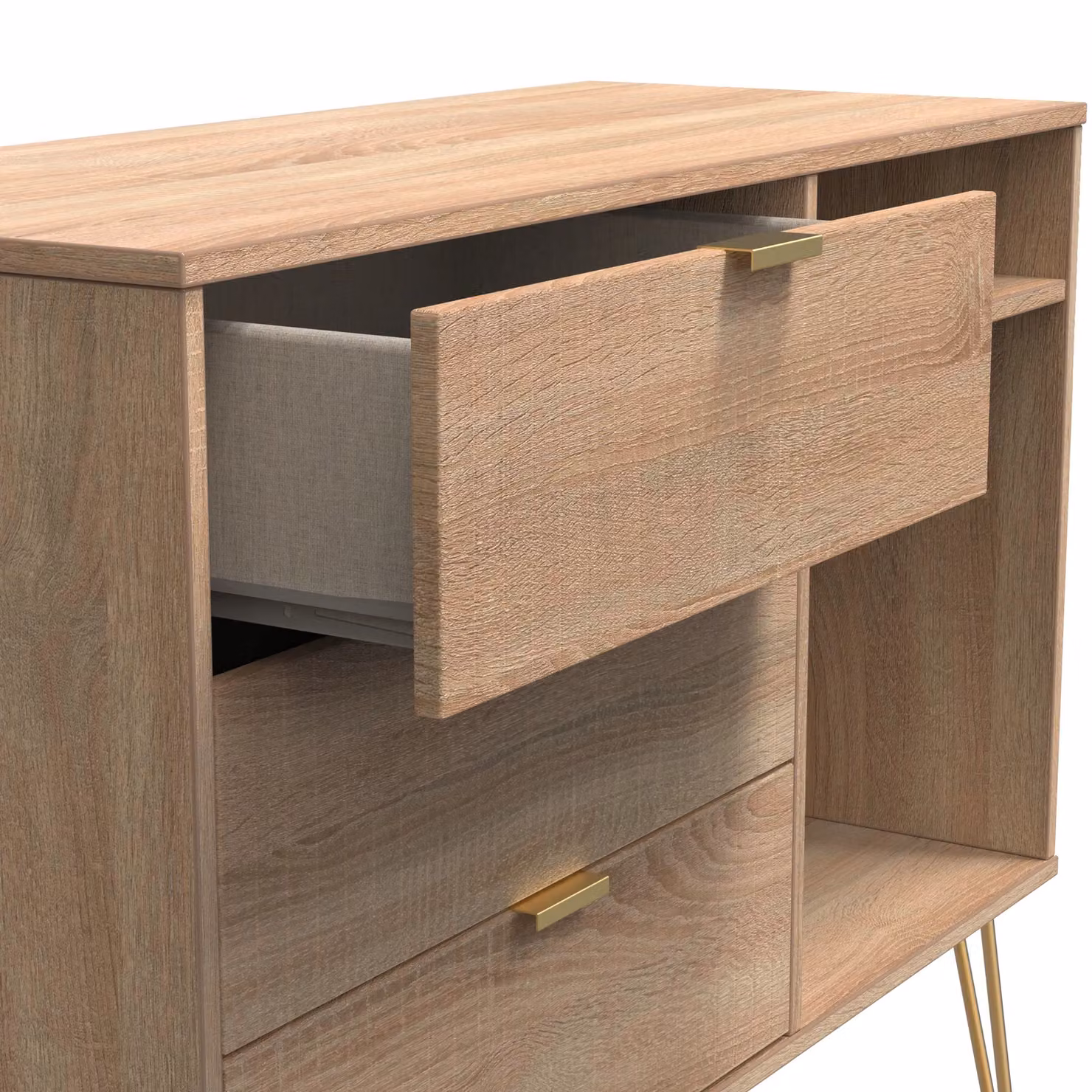 2 U Bexley 3 Drawer TV Unit in Light Oak – 3