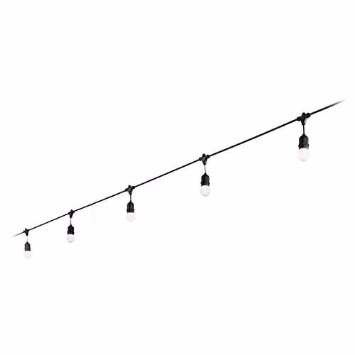 Netlighting Fiesta 5 Light Black Suspended Bar Pendant Light with IP44 Rating