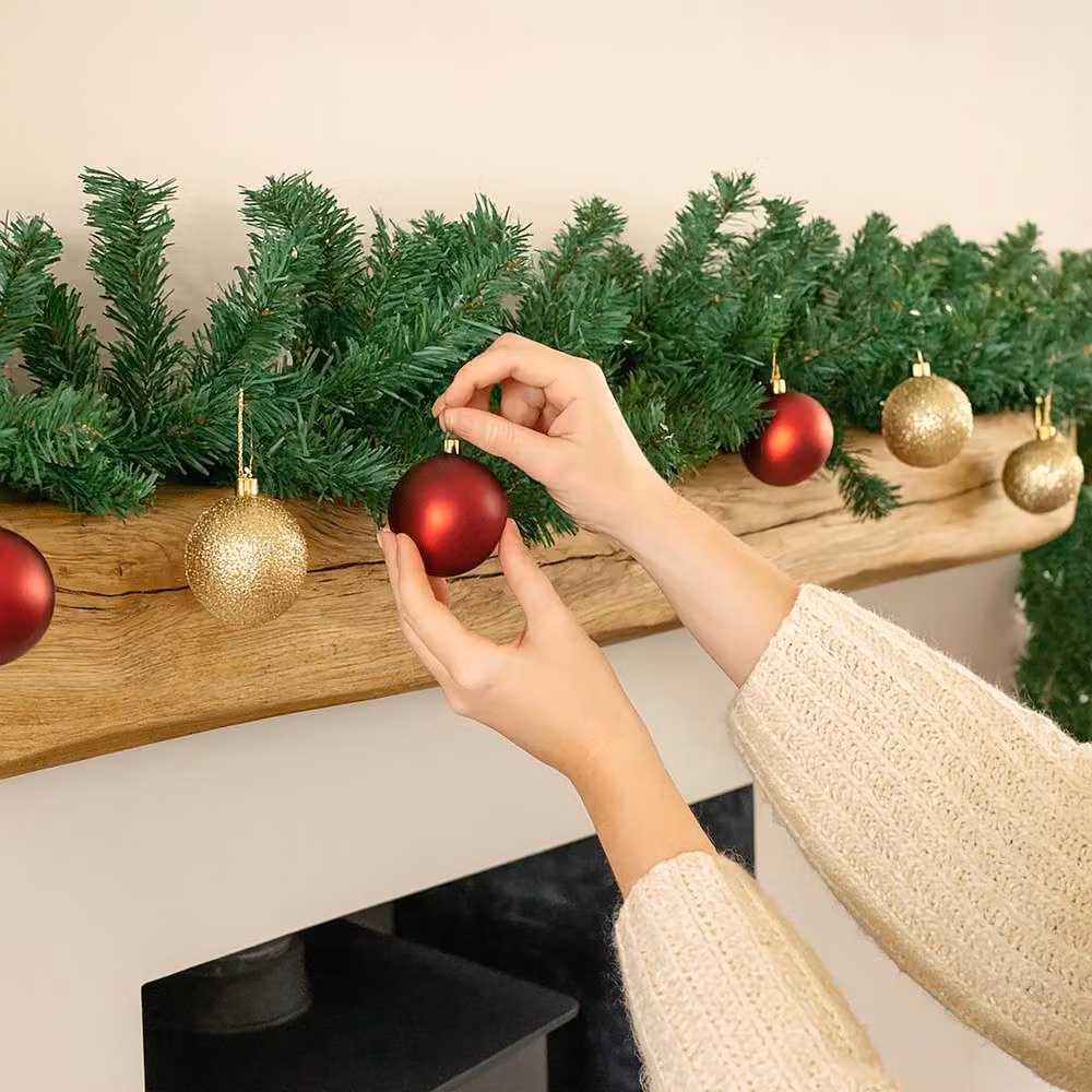 Marco Paul Luxury Traditional Green Christmas Pine Garland – 11