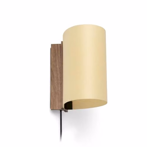 Faro Barcelona Cata 180 LED Wall Lamp in Brown and Beige Wood – 1