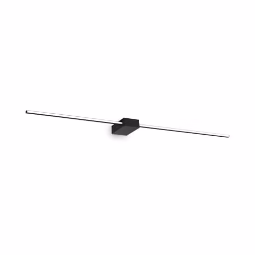 Netlighting Theo 2 Light Integrated LED Wall Lamp in Black with 1350Lm and 3000K Warm White Light