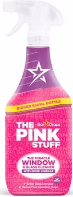 The Pink Stuff Window and Glass Cleaner, 850ml, Pink
