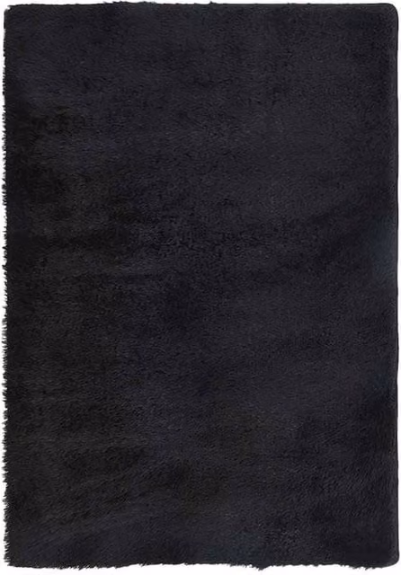 Berkfield Home NAVARRA Black Shaggy High Pile Polyester Rug, W: 200 cm, D: 290 cm – 1