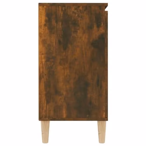 vidaXL Minimalist Sideboard in Smoked Oak, Brown Engineered Wood, W/D/H: 103.5 x 35 x 70 cm – 4