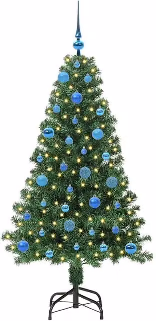 Berkfield Home Green Artificial Christmas Tree with 150 LEDs and Stand, Height: 150 cm – 1