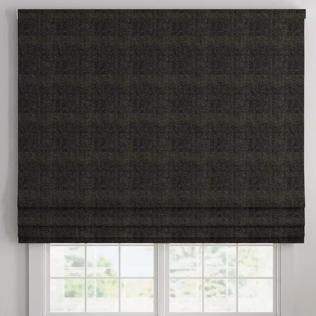 ANTE DECOR Eden Made To Measure Blackout Roman Blind in Black