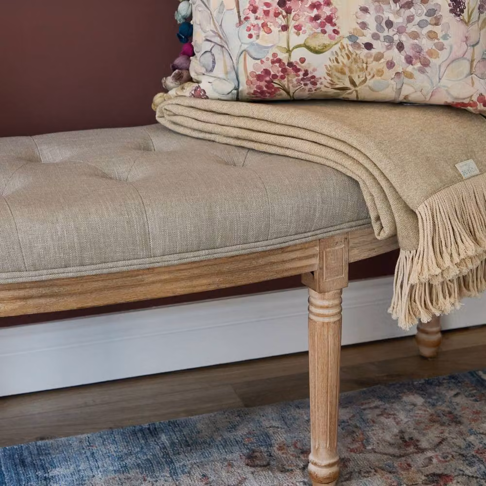 Voyage Maison Annette Bench in Light Oak and Beige – 2