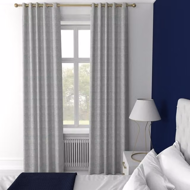 Terrys Padstow Made to Measure Blackout Eyelet Curtain Panel in Blue