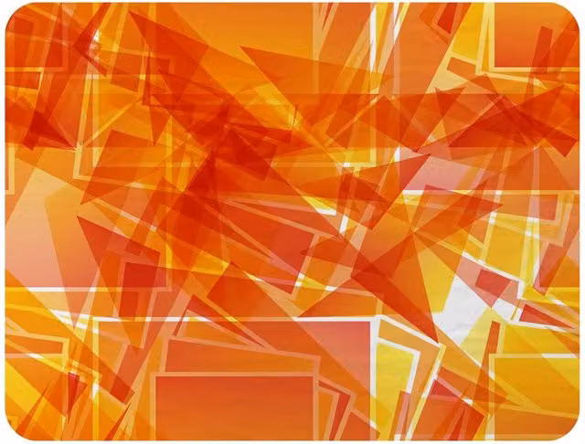 Benjamin Tate Design Orange Geometric Fleece Blanket, W/D/H: 120 x 150 cm – 2