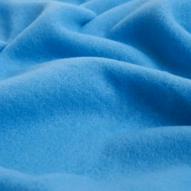 Dreamscene Plain Blue Fleece Throw Blanket
