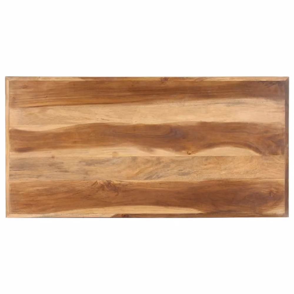 Berkfield Home Brown Solid Wood Dining Table with Honey Finish, W/D/H: 120 x 60 x 75 cm – 3