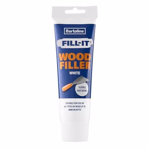 Bartoline Ready Mixed Wood Filler, White, 330g