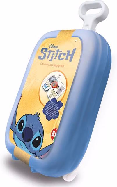 Multiprint Stitch Trolley Kids Travel and Activity Case in Blue