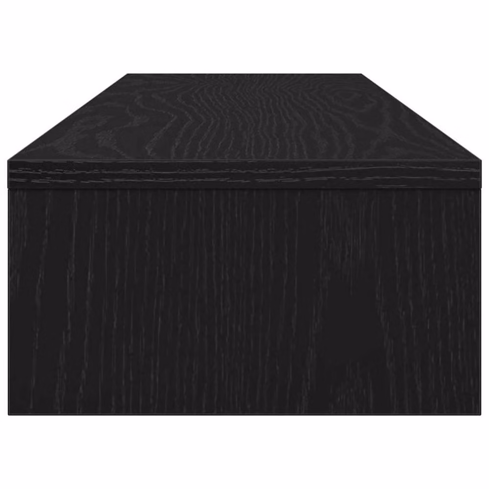 Berkfield Home Monitor Stand in Black Oak, W/D/H: 100 x 24 x 13 cm – 4
