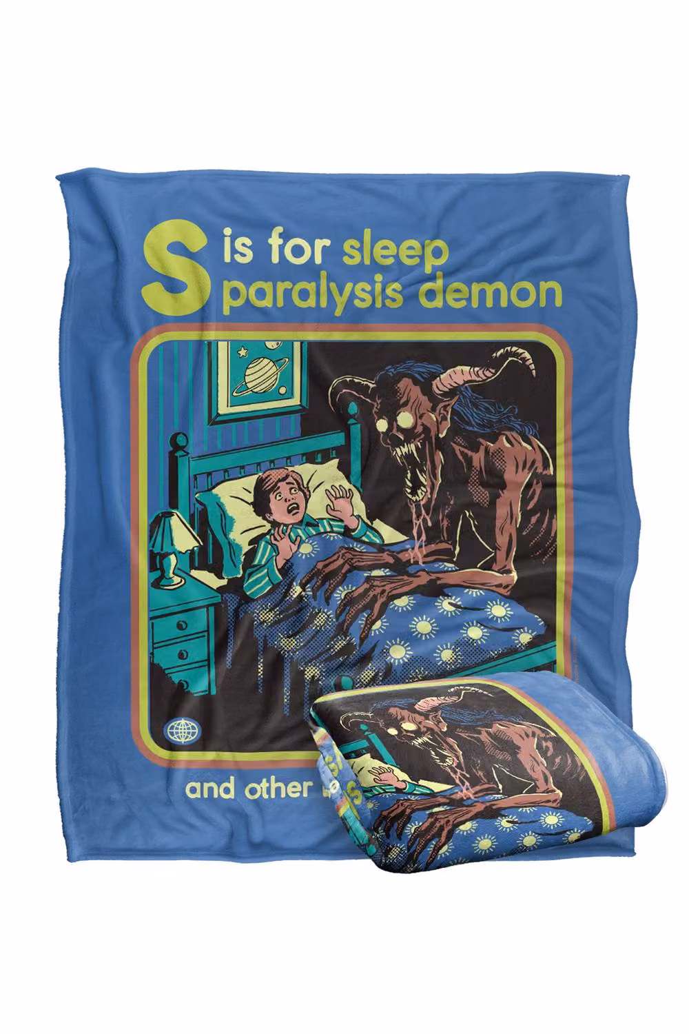 Steven Rhodes Sleep Paralysis Demon Super Soft Fleece Throw Blanket, Multicolour, W/D/H: 91 x 147 cm – 2
