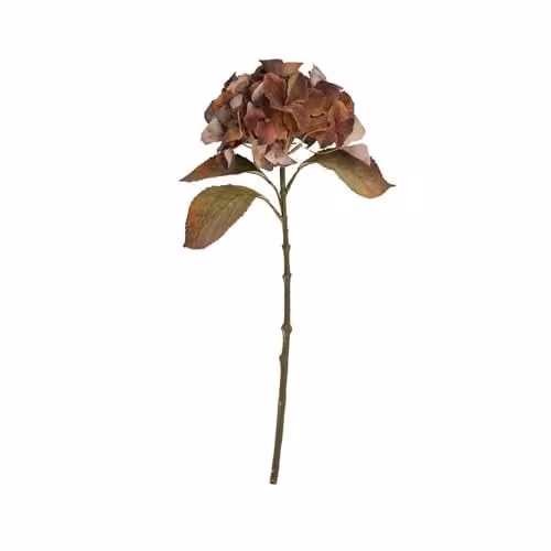 Love Lace Hill Interiors Brown Autumn Mixed Hydrangea Artificial Flower Stem – 1