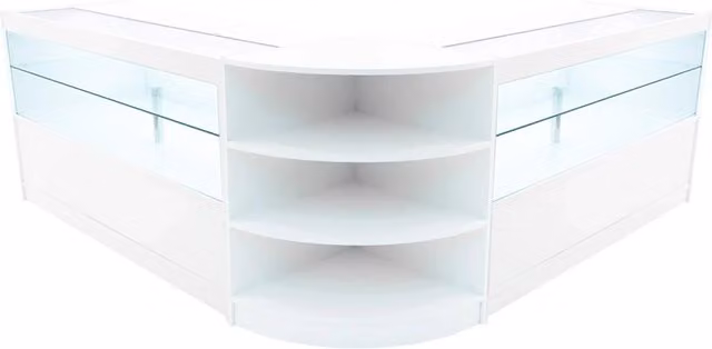 Monstershop Andromeda LED Shop Counter Set LM60 and 2 x C1500 in White