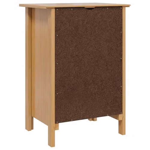 vidaXL HILL Bedside Cabinet with Drawer in Honey Brown, W: 46 cm, D: 35 cm, H: 65 cm – 3