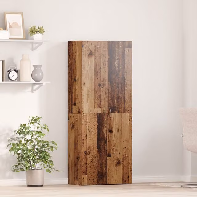 Berkfield Home Rustic Highboard in Brown, W/D/H: 60 x 32 x 153 cm – 1