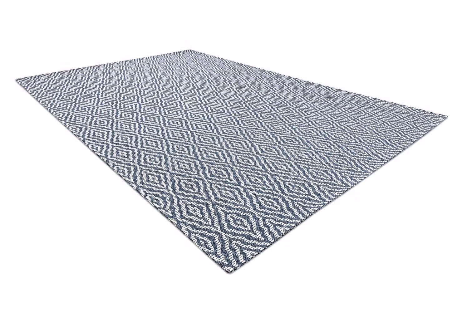 RugsX Casa Blue Cotton Rectangular Rug, W: 153 cm, D: 220 cm – 2