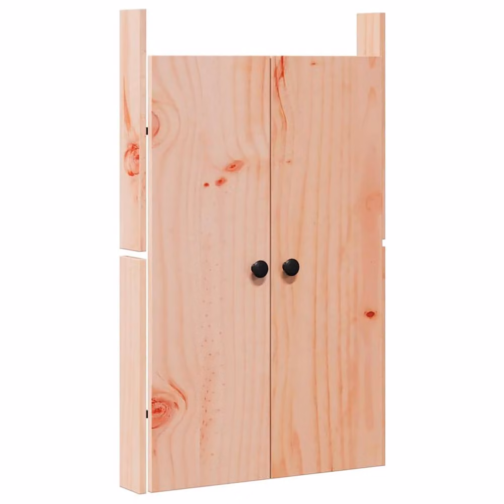 Berkfield Home Outdoor Kitchen Doors in Light Tan Solid Douglas Fir, W/D/H: 50 x 9 x 82 cm – 2