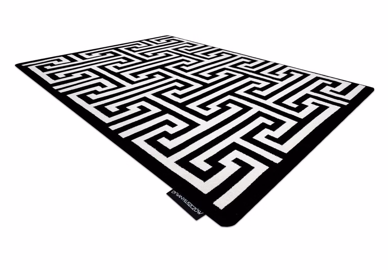 RugsX Hampton Geometric Rectangular Rug in Black, W: 160 cm, D: 220 cm – 3
