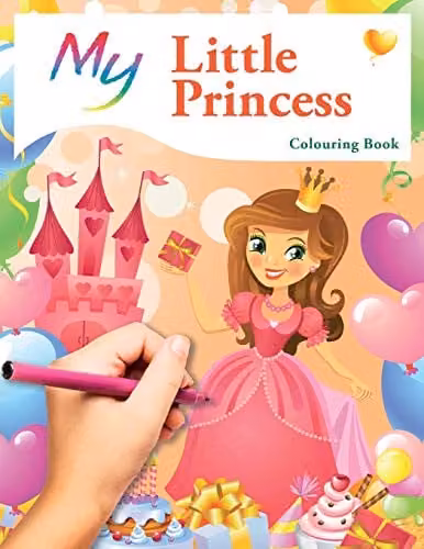 My Little Princess Colouring Book by Bell & MacKenzie Publishing, Multicolour Children's Paper Colouring Book
