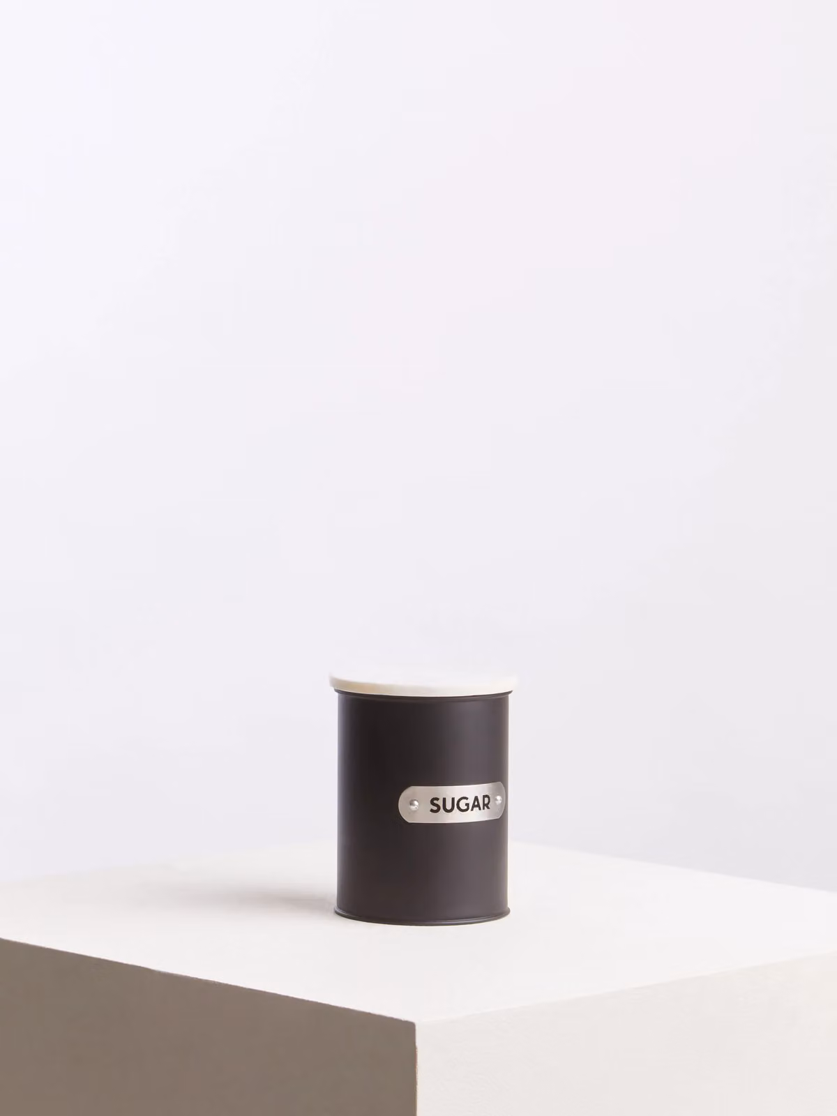 Orsina Airtight Black Enamel Sugar Canister with Stainless Steel Lid – 2