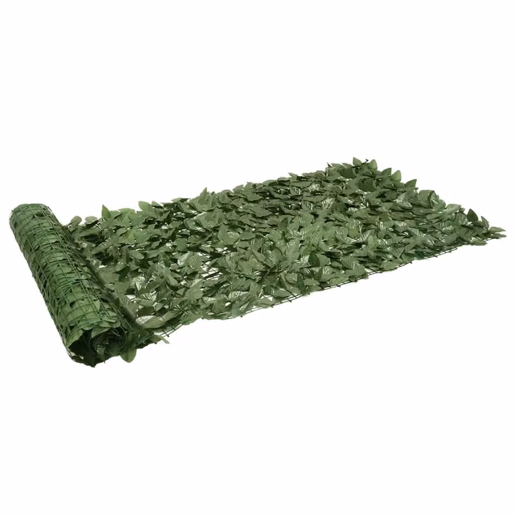 Berkfield Home Semi-Transparent Balcony Screen with Dark Green Leaves, W: 600 cm, H: 100 cm – 2