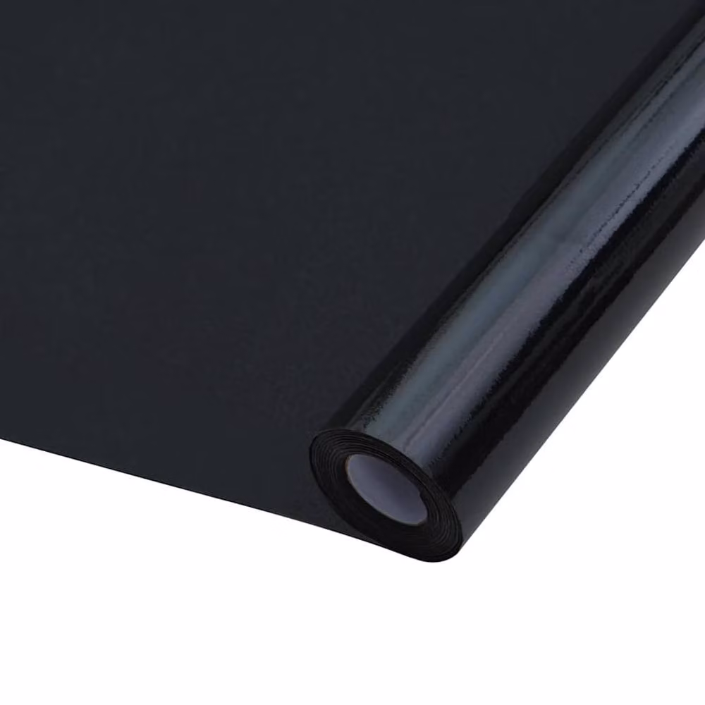 Berkfield Home Static Frosted Black PVC Soft Window Films, 5 Pieces – 2