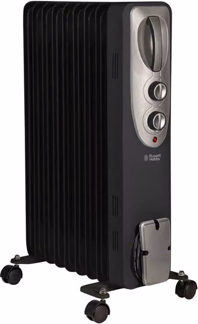 Russell Hobbs 2000W 9 Fin Oil Filled Radiator Black RHOFR5002 – 1