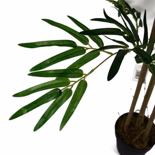 Leaf Design UK Potted Artificial Bamboo Tree, Green, Height: 120 cm – 2