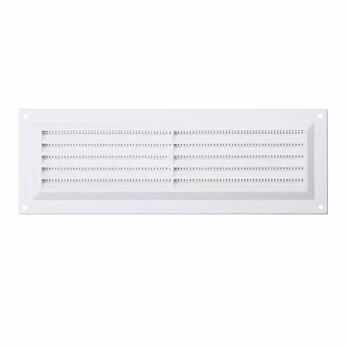 Map White Plastic Louvre Air Vent with Flyscreen – 1