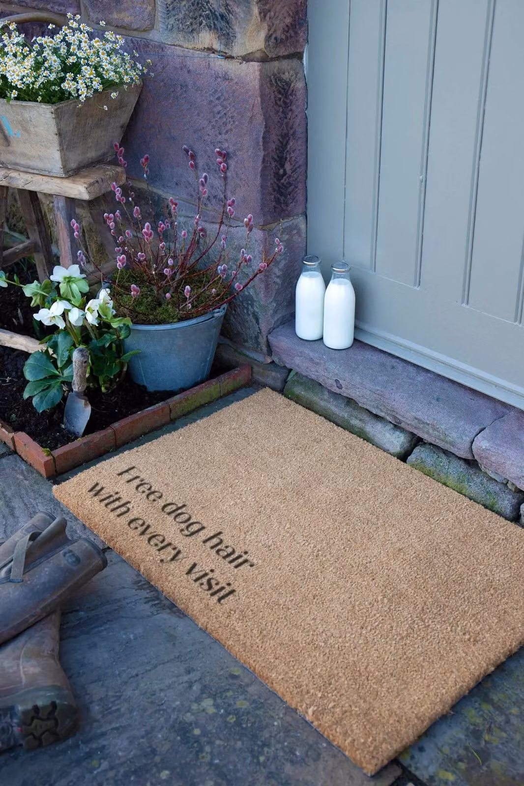 Artsy Mats Brown Coir Doormat with Natural Rubber Backing, W: 90 cm, D: 60 cm – 2