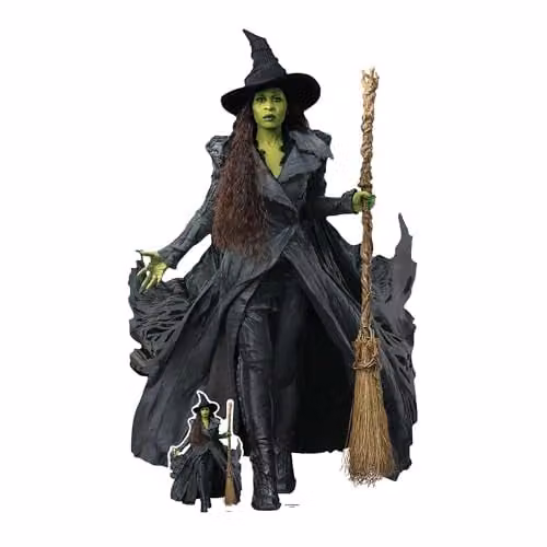 Star Cutouts Wicked For Good Elphaba Lifesize Cardboard Cutout, Green, Height: 159 cm – 1