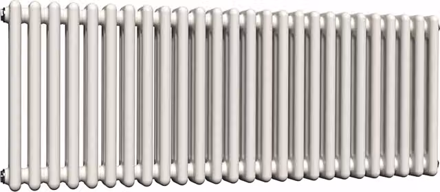 Lux Heat Horizontal 3 Column Steel Radiator in White, H: 50 cm x W: 119 cm