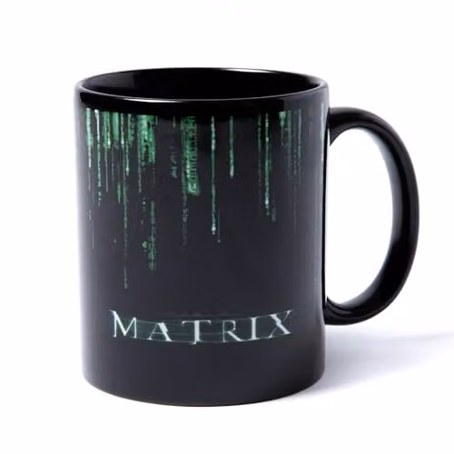 Zavvi The Matrix Glitch Ceramic Mug in Black and Multicolour