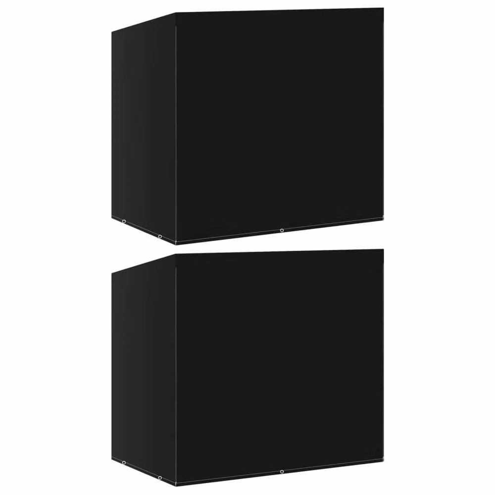 Berkfield Home Water Repellent Swing Bench Covers, 2 Pack, Black, W/D/H: 135 x 105 x 175 cm – 2