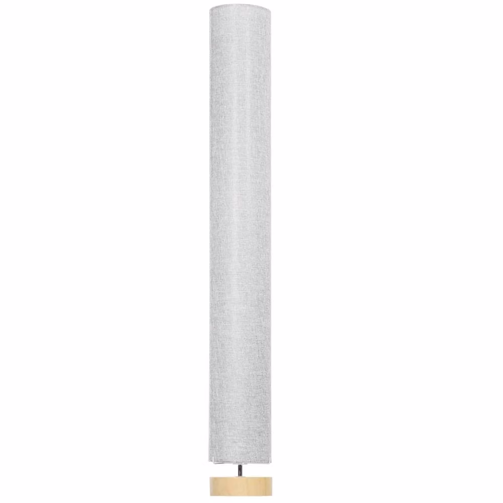 Wyld Haus Luretti Modern Floor Lamp in Grey Wood and Fabric, Height: 120 cm – 2