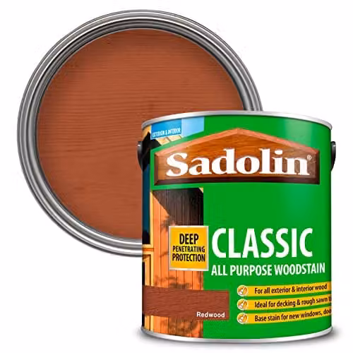 Sadolin Classic Weatherproof Wood Protection, Red, 2.5 l