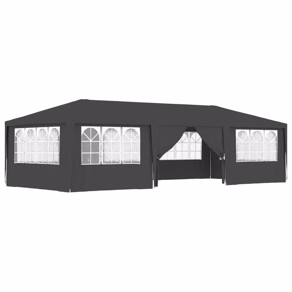 Berkfield Home Professional Party Tent with Side Walls, Anthracite and Black, 4 x 9 m – 2