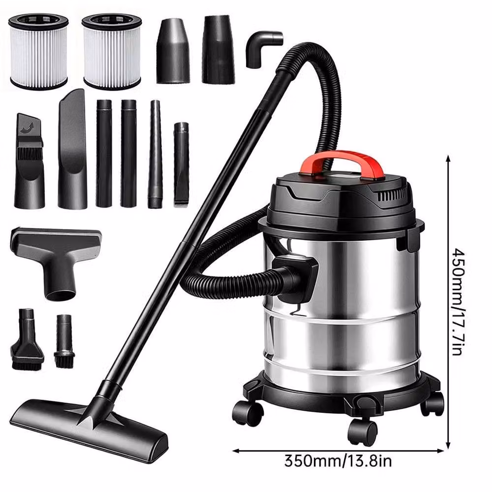 PAWNORA Silver Wet and Dry Bagless Vacuum Cleaner with Blow Function and 18L Capacity – 3